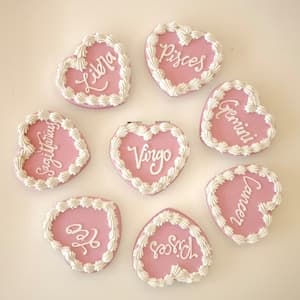 Custom Heart Shaped Compact Cake Mirror by etsy