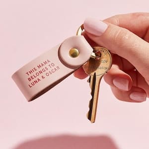 Personalized Custom Message Leather Keyring *US TARIFFS COVERED* by etsy