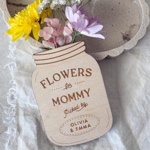 Personalized Flower Vase Magnet by etsy