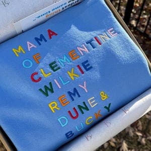 Mama Embroidered Sweatshirt with Kids Names, Custom Mom Gift by etsy