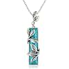 Semiprecious Beaded Carabiner Charm Necklace by Amazon