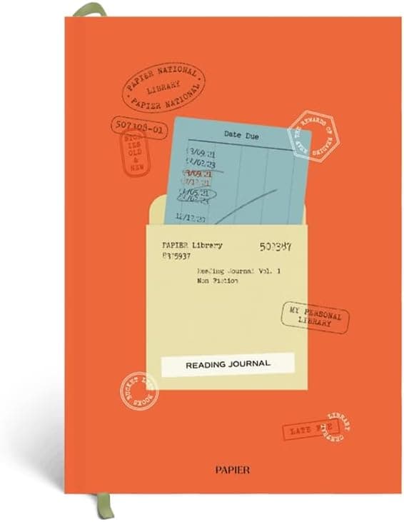 Papier Library Card Reading Journal by Amazon