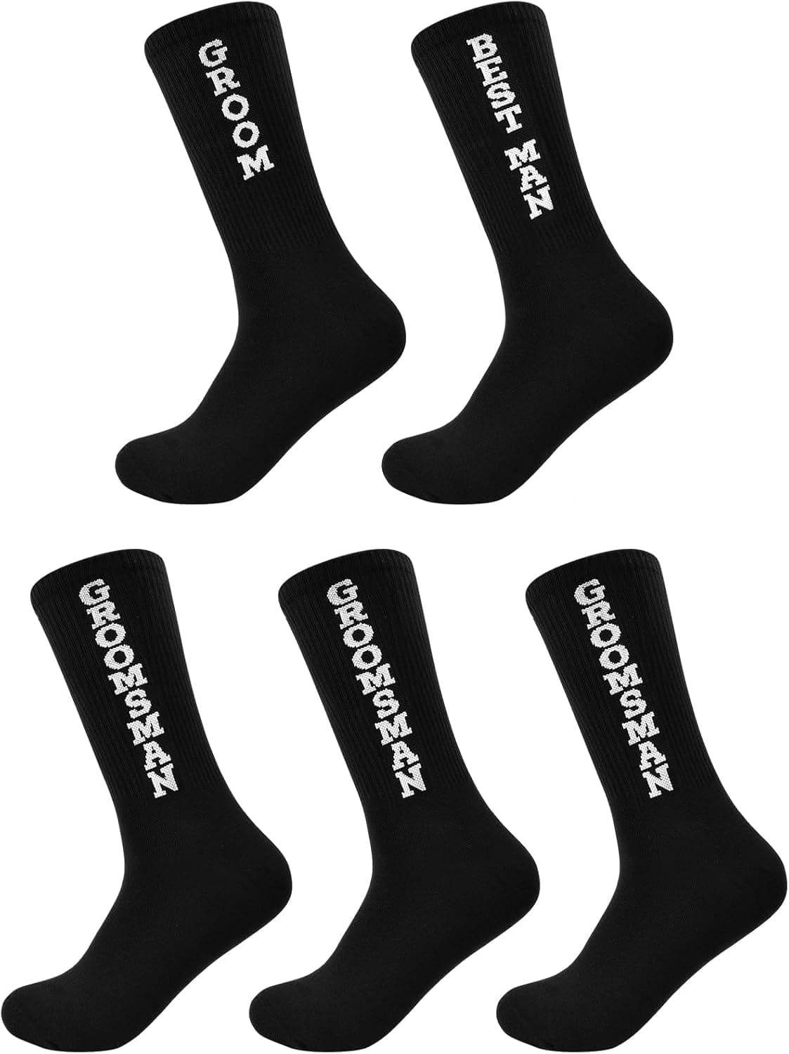 Personalized Socks, Set of 5 by Amazon
