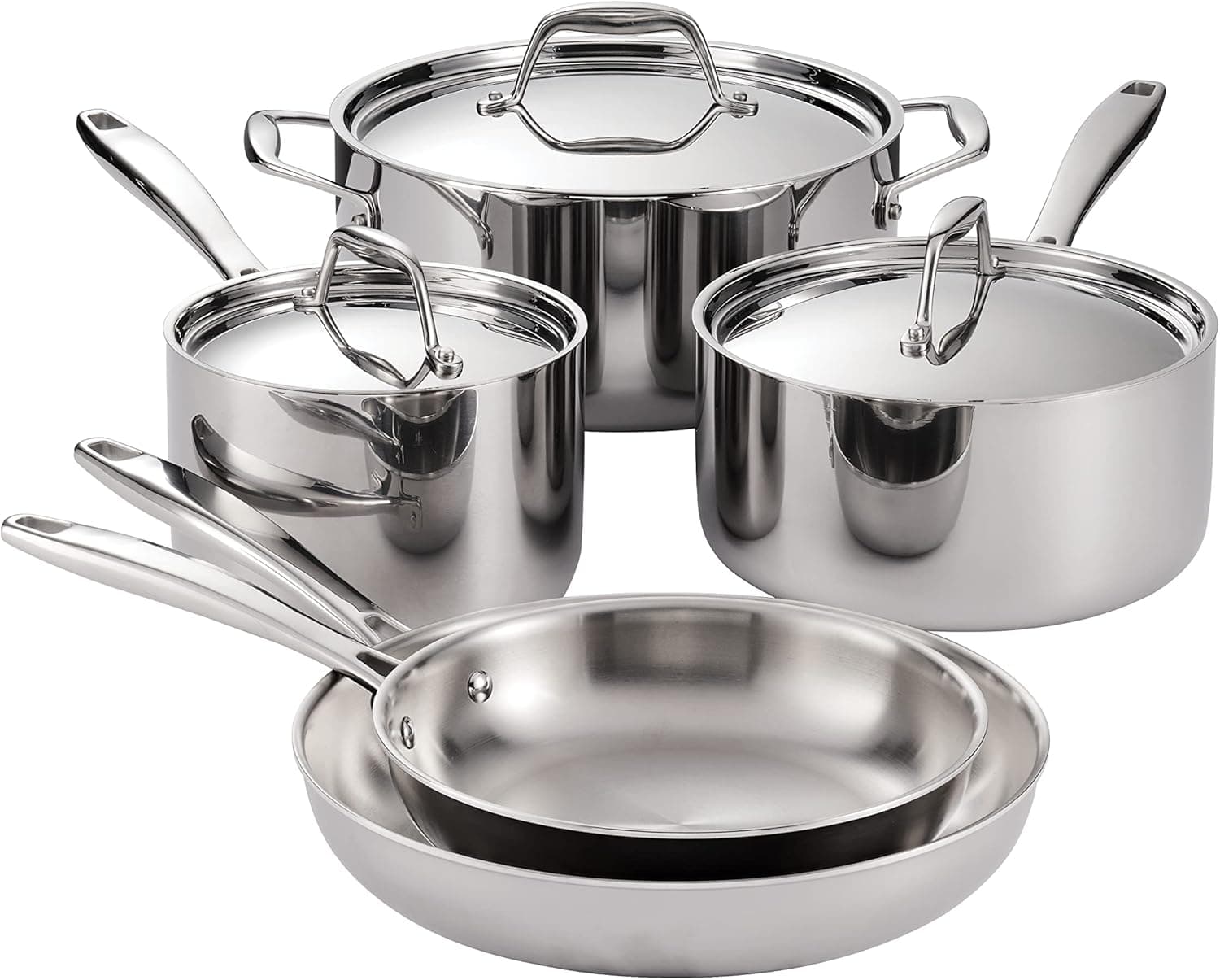 Tramontina 8-Piece All Clad Cookware Set by Amazon