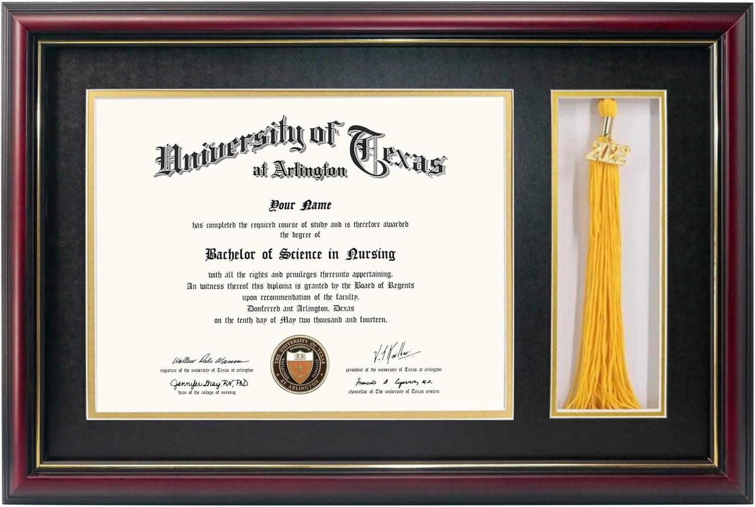 Graduation Mall Diploma Frame with Tassel Holder by Amazon